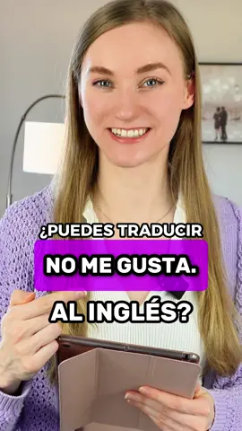 Cómo se traduce “No me gusta.” al inglés 🇺🇸 . . .  #ingles #inglesfacil #aprenderingles #practicaringles #inglesbasico #inglesonline #englishteacher #englishgrammar #hablaringles #inglesfluido #inglesonline #inglesfluente #inglesfacil #inglesbasico #inglesrapido #englishgrammartips #englishtips #inglestips #fluentenglish #gramaticainglesaenespañol #fluentjulia #argentina #argentina🇦🇷 #colombia #chile #españa #perú
