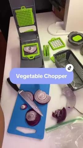 We are loving our new vegetable chopper! So many things you can slice, shred or dice with this product! Saves so much time when chopping!  #fyp #vegetablechopper #chopper #christmas #christmasgiftideas #MomsofTikTok 