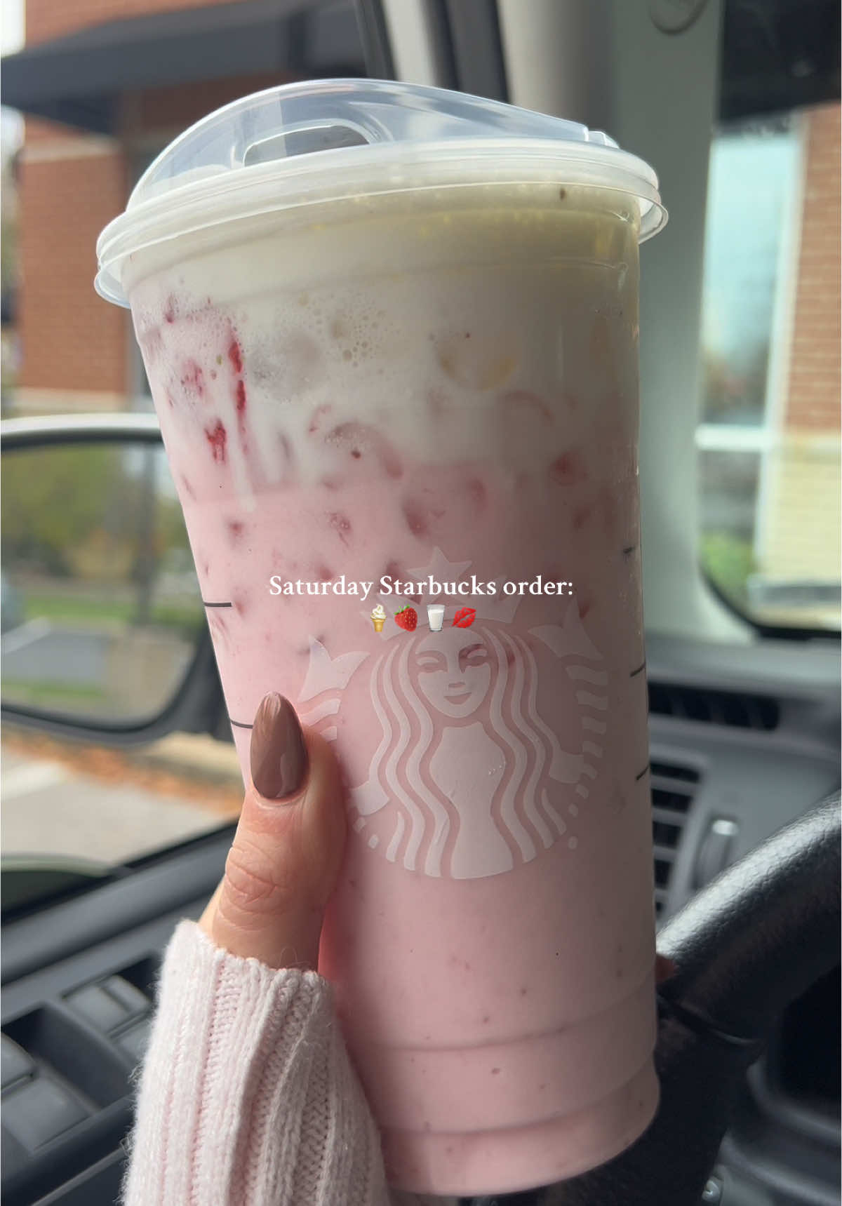 What to ask for: Venti pink drink w/ sweet cream instead of coconut milk add 3 scoops of vanilla bean powder, strawberry purée & sweet cream cold foam on top!💌🍓 #starbucksrecipe #starbucksorder #starbucksdrinks #starbucks #teamwork #girlssupportinggirls #roadto2k #starbucksholidaydrinks  