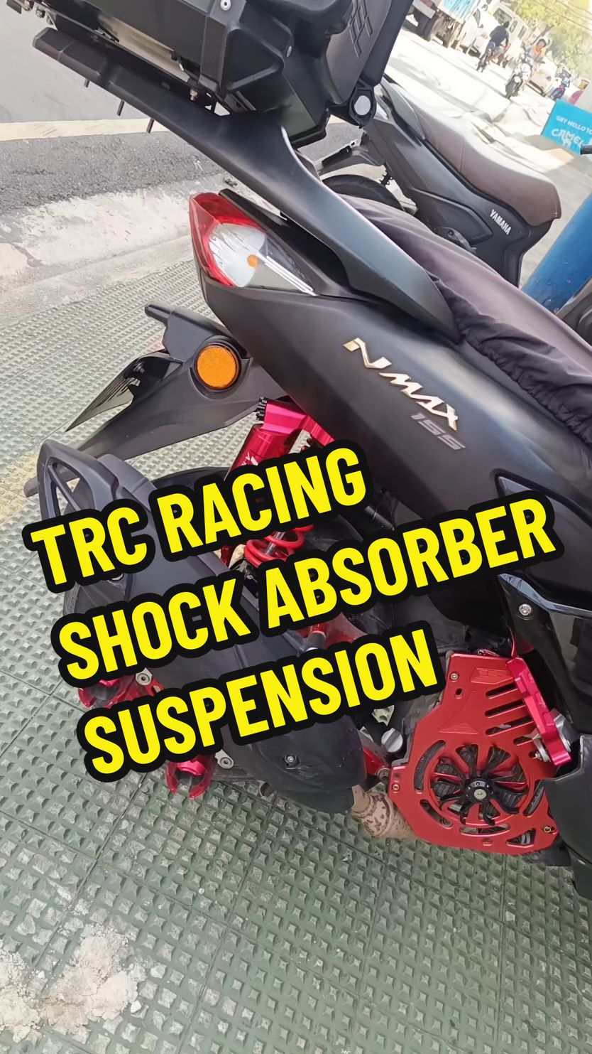 TRC RACING SHOCK ABSORBER SUSPENSION 320MM NMAX AEROX XMAX ADV #trc #suspension #REARSHOCK #motorcycleaccessories #motorcyclesoftiktok #affordable #trendingvideo #yamaha 