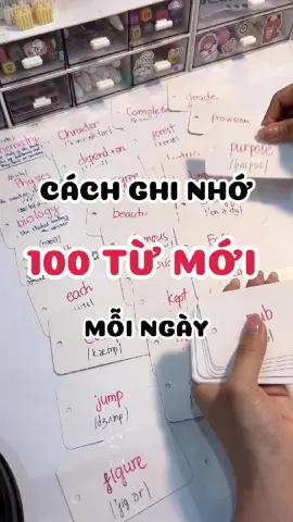 GHI NHỚ 100 TỪ MỚI MỖI NGÀY#flashcard#flashcards