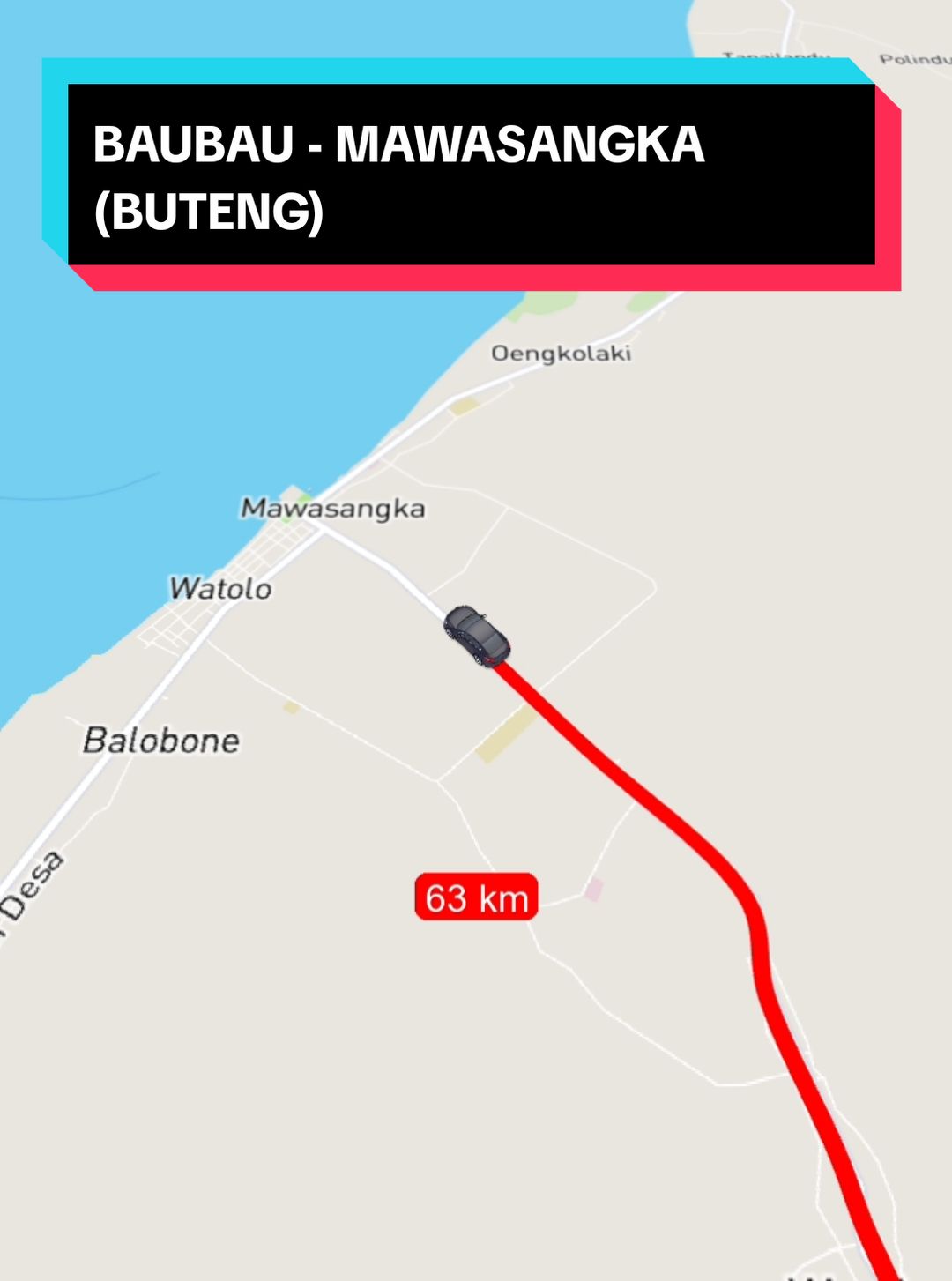 BAUBAU - MAWASANGKA (BUTENG) »Traking Maps Via Story. #baubau #butonpride🏝 #butengsulawesitenggara #mawasangka @calisstaa_6 