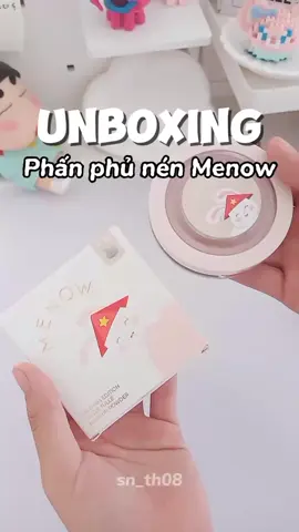 phấn phủ nén Menow ngon-bổ-zdẻ #review #hot #unbox #xh #viral #xuhuong #makeup 