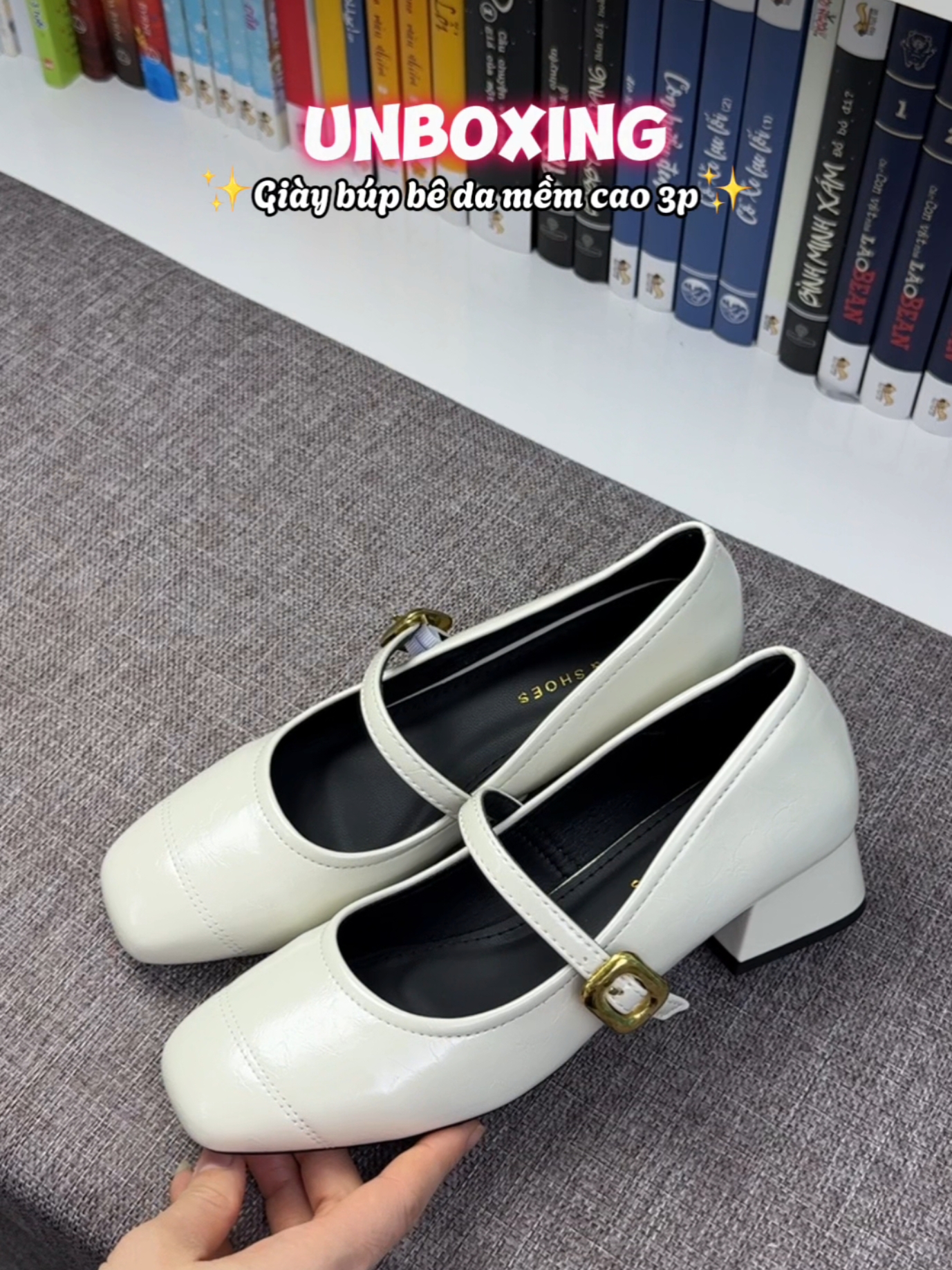 Một đôi giày búp bê da mềm đi êm, đế cao 3cm tôn dáng, phối đồ lên chân xinh xắn lắm nhaa các nàng 🫰🫰 #unboxing #review #giaydepnu #giaydepxinh #giaydichoi #giaybupbe #SaleVuiVoDoi #TikTokShop1111 