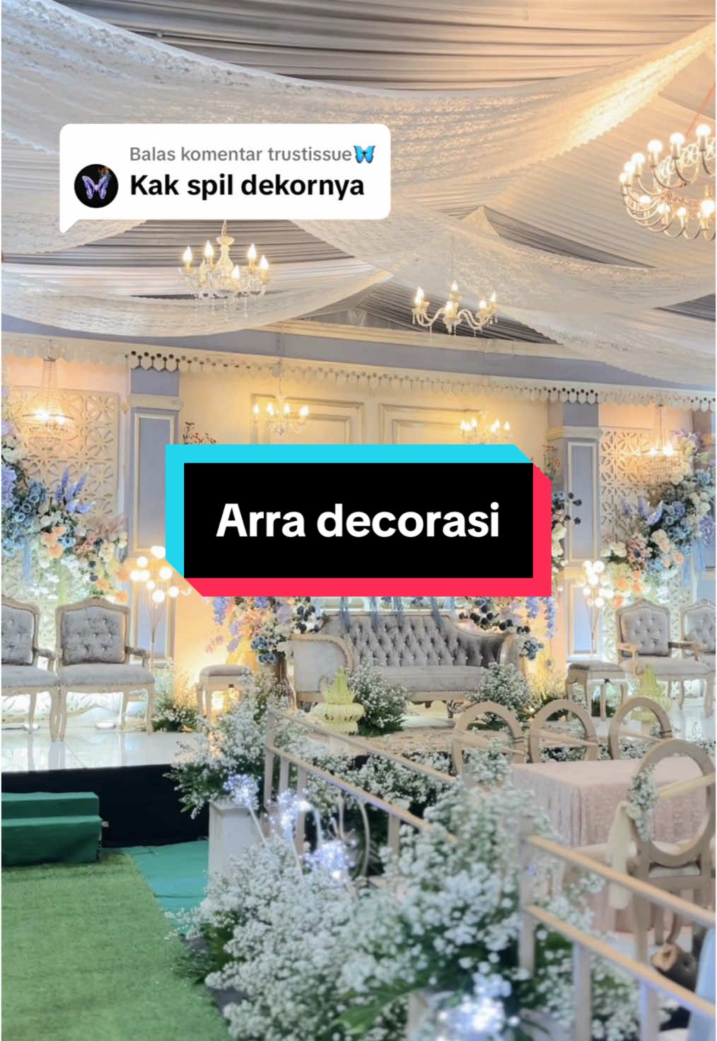 Membalas @trustissue🦋 gini bestseller bgt😍 #mawarawedding #arradecoration #dekorwedding #wedding #tratagcilacap 