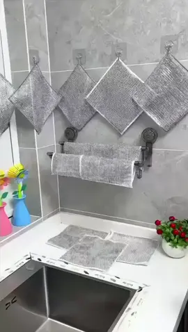 Wire Cloth for Dish Washing Kitchen Cleaning Cloth Non-stick Oil Dish Clean Towel Washing Rags Household Cleaning Accessories Dish Clean Wire Clothes #wirecloth 