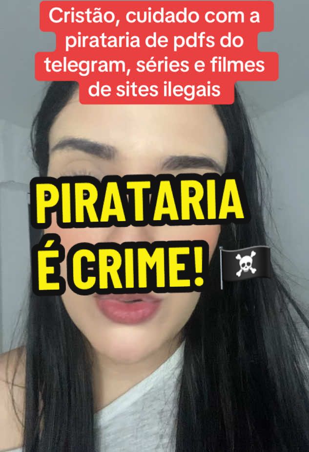 PIRATARIA É CRIME, ROUBO, PECADO E ABSURDO! #cristao #telegram #filmeseseries #netflixseries #crenteungido #cristaonotiktok #filmecristao #thechosen #pdf #livros  