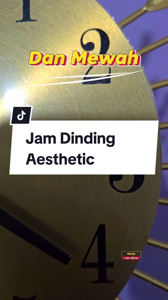 Jam Dinding 3D Quartz Clock Creative Luxury Diamond 38cm #jam #estetik #aesthetic 