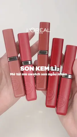 Mở túi mù swatch ngẫu nhiên các màu son kem lì của L'Oréal Paris ✨️ #lorealparis_vn #goclamdep #reviewlamdep #muataitiktokshop #oapbaslive #tuyetnhibas 