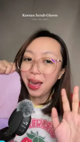 Replying to @♰ how to use korean srub glove? #exfoliate #bodyscrub #panghilod #fypシ 