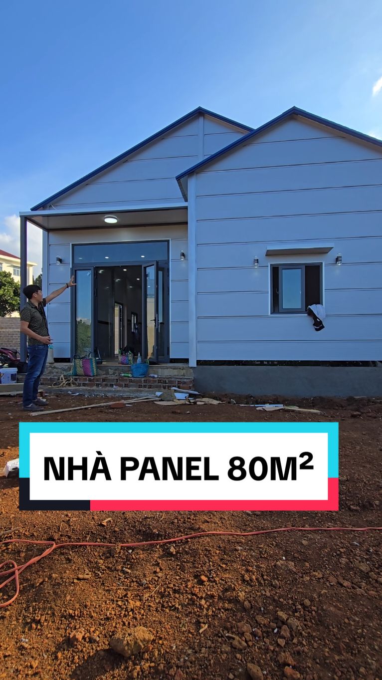 Nhà panel 80m² giá 277 triệu có những gì ? mọi người xem và tham khảo #dainghiahome #congtydainghia #panelcachnhiet #nhapanel #nhalapghep #nhatienche #livehighlights 