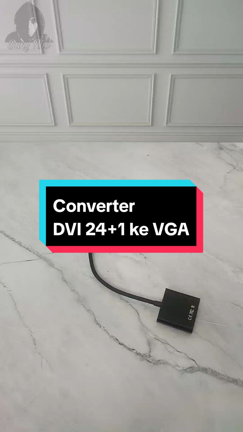 Converter DVI 24 + 1 ke VGA #fyp #lagiviral #lagiviralditiktok #dvitovga #vga 
