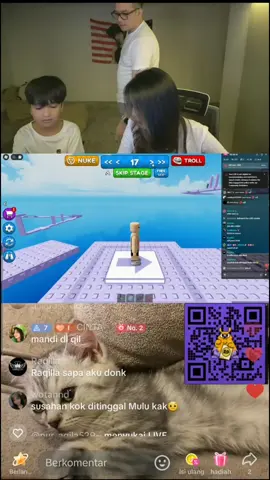 sampai telupa gua ges mau upload ini. si caca-caca ini. lagi main roblok sama raqila. upload ulang ges lupa ngedit videonya wkwkwk #raqila #cavocado #atir #fyp #viral 