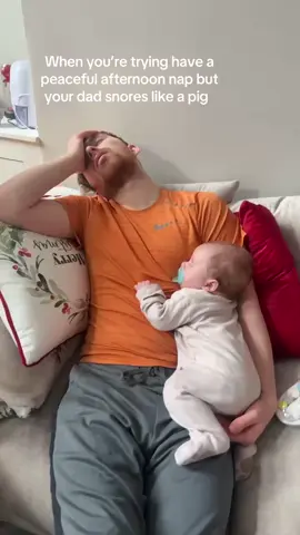My poor baby 🤣 #fyp #dad #son #babyboy #snoring 