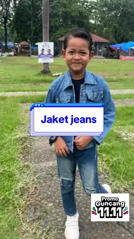 JAKET JEANS ANAK COWOX #jaketjeans #promoguncang1111 #fypp 