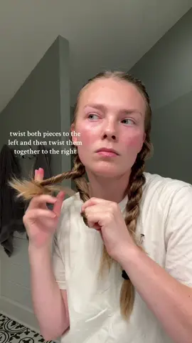 Finally figured out the twisted braid so it doesn’t fall apart!! ✨  #creatorsearchinsights #twistedbraids #mermaidhair #twisthairstyle #hairturtorial #hairhack #fyp #fy #braidstyles #bedtimehairstyle 