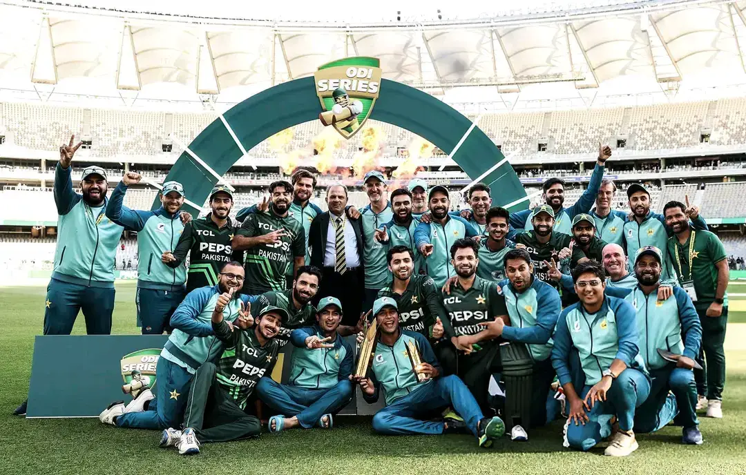 1st Record: They Beat Aus in Aus After 22 Years. 2nd Record: Saim Become The First Pakistani Batter To Hit 6 Sixes In An Innings Against Aus In Any formats. 3rd Record: Rizwan Most Catches Behind The Stump. 4th Record: No Australian Batter Has Scores a Fifty In Whole Series. 5th Record: Pakistani Bowlers Restricted Them Under 200 Twice In a Series In Their Own Backyard. 6th Record: Haris Gets Maxi 3 Times In A Series 2 Times on a Duck. 7th Record: The last time Australia lost an ODI by 9 wickets at home was in 1992. Pakistan won just 1 out of last 27 matches against Aus in Aus before today. 8th Record: We hit 10 sixes today, no ODI team has hit more sixes in an ODI in Aus against Aus. 9th Record: Highest ODI average against Australia in Australia among Asian batters (min 300 runs): 60.33 - Babar Azam Winning one match could be fluke. One performance can come by luck. But beating this type of giant, that too in their conditions, with huge margins is something that tells how special we played in last one week. It tells about the quality of Rizwan’s leadership, the unity among team despite all shakedowns. Whenever the top 3 times Australia have been hammered by big margins in ODI, 2 of them came in last 3 days. It speaks louder than the scoreboard. I Love Pakistan Cricket Team ♥️ #AUSvPAK #ShehreyarKhanOrakzai #MuhammadRizwan #BabarAzam 