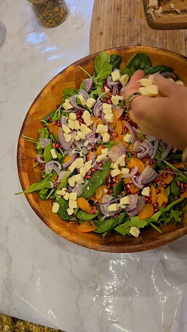 One of my favorite go-to FALL salads. I hope you try it.  if you need written or recipe,  please let me know!! #fallsalad #thanksgivingrecipes 