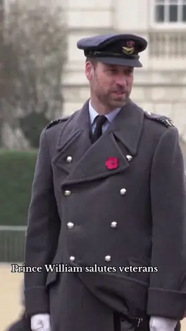 Honoring those who served – Prince William pays tribute to veterans with a heartfelt salute. 🫡❤️ #princewilliam #royalfamily #veterans #army #ww2 