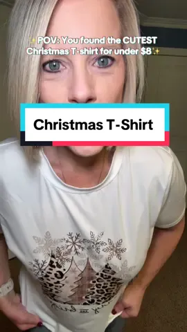 This is the CUTEST Christmas T-shirt!! SUPER AFFORDABLE for under $8!!!! #christmas #christmasgift #tiktokshopblackfriday #tiktokshopcybermonday ##blackfriday #spotlightfinds #christmastshirt #tshirt #graphictshirt #holidayshirt 