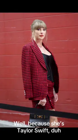 Fashion icon queen Tayor strikes again. @Taylor Swift @Taylor Nation #taylor #taylorsversion #taylorswifttok #taylorswift #swift #swifttok #swifties #swiftok #swiftietiktok #swiftietok #fashionicon #fashionista #rolemodel #queenbehavior #chic #class #mamaswift #chiefs @Chiefs #traviskelce @Travis Kelce #fyp #taylorandtravis #tayvis #tayvisnation #lovestory #arrowheadstadium 