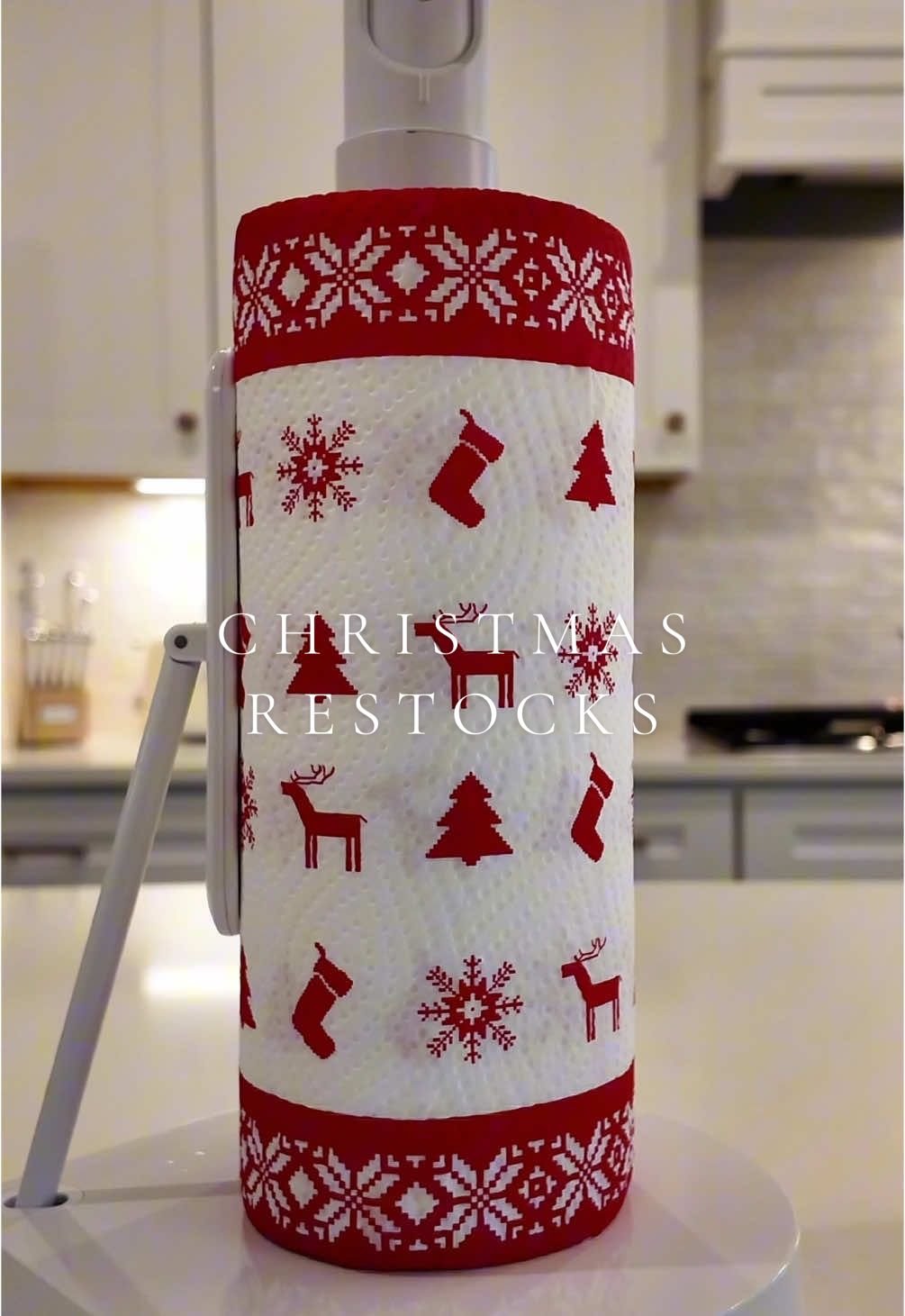 random christmas restocks ❄️❤️☃️🌲 #restock #asmr #restockasmr #christmas #christmastiktok #satisfyingvideo #aesthetic #organizedhome #asmrsounds 