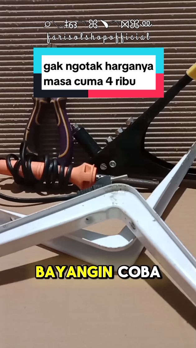 awalnya ragu, tapi liat sudah ribuan terjual jadi yakin kalo ini beneran #sikurakputih #sikurakdinding #sikurak #sikubesi #sikupenyangga #farisolshopofficial #fariselectro 