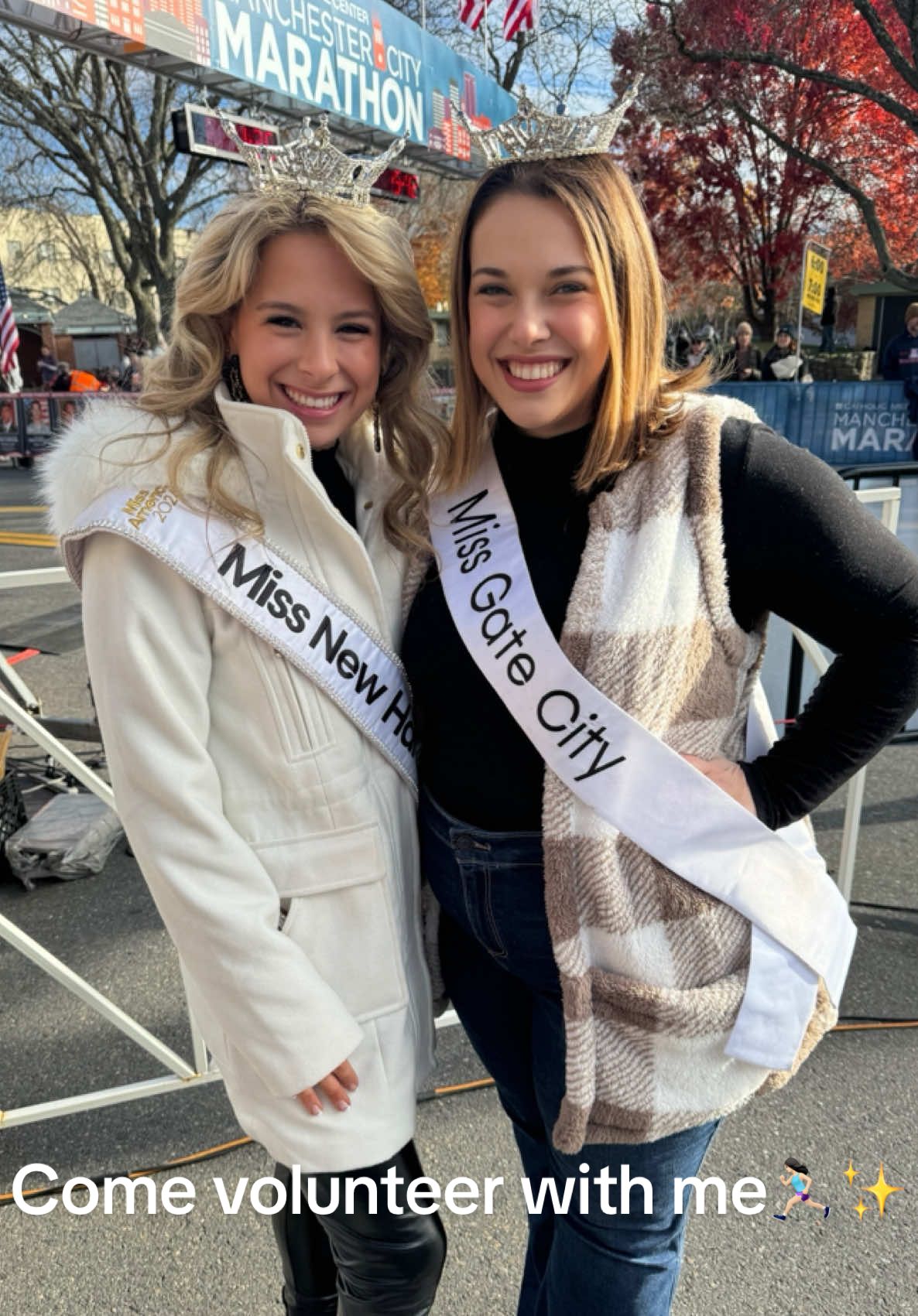 Another beautiful morning with @millenniumrunning for the Manchester City Marathon🏃🏻‍♀️✨ Congratulations to all the runners of todays race, your hard work and dedication certainly paid off🥳  . . . #missnh2025 #missnh #missamerica #mao #milleniumrunning #manchestercitymarathon #manchesternh #manchester #service #style #scholarship #success #sisterhood #dayinmylife #minivlog #volunteer #capcut #fyp 