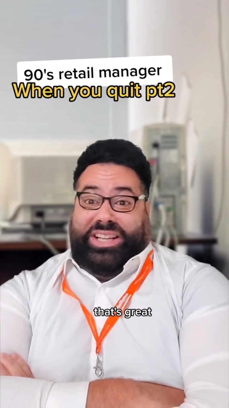 90s retail manager when you quit  #relatable #retail #fypp #boss #sketch 