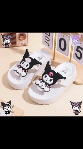 New Kuromi Cartoon Pictures Slippers For Kids Girls Design Bathroom Beach Outdoor Indoor#XC-2699-2S/M under ₱135.00 #kuromislippers 