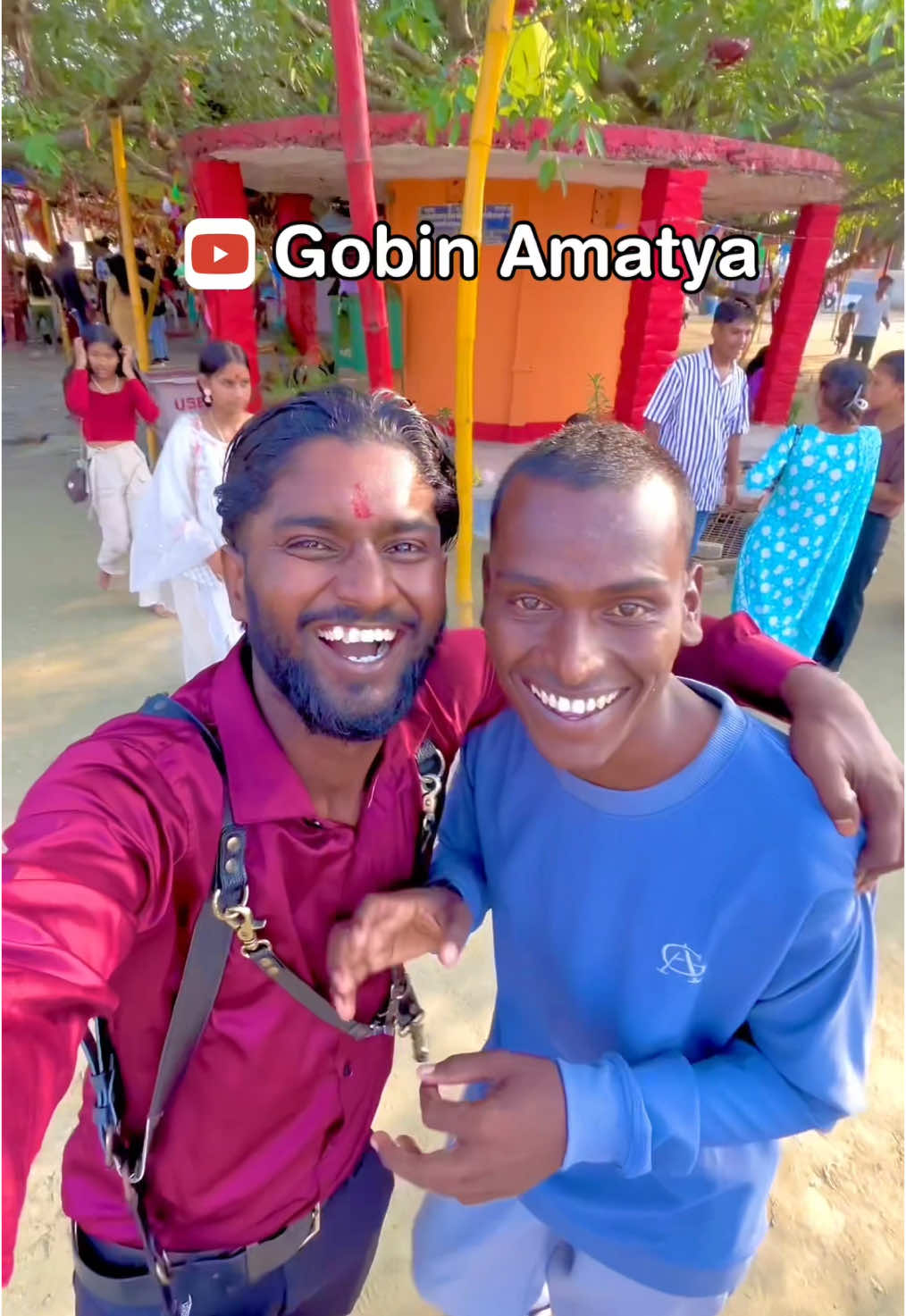 Sansari Temple Vlog Video 😍 #minivlog #Vlog #vlogging #viral #video #trending #explore #fyp #foryoupagе #fypviralシ #comedy #funny #fun #gobinamatya #hemuamatya 