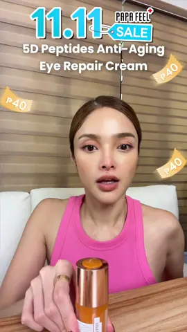 One-minute anti-wrinkle, papafeel 5D peptide anti-aging eye cream, let you say goodbye to fine line troubles! 😃😛#paydaysale#papafeel#papafeelph#fyp y1732