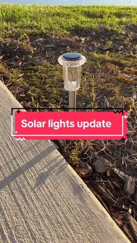 Solar light update! #solarlights #tiktokshopfinds #outdoordecor #outdoorlighting #patio 