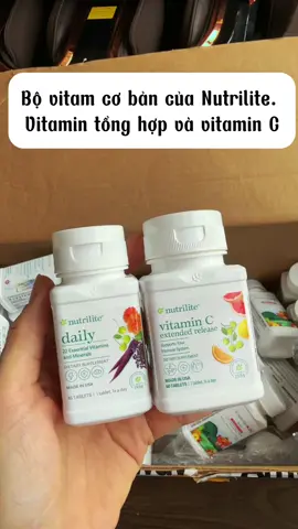 Vitamin cơ bản hàng ngày cho mỗi người. Giúp tăng đề kháng, chống lão hoá, chống oxi hoá, làn đẹp da #amwayvietnam #amway #nutrilite #vitaminc #vitamintonghop 