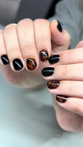 Torties season🤎 #nails #fallnails #shortnails 
