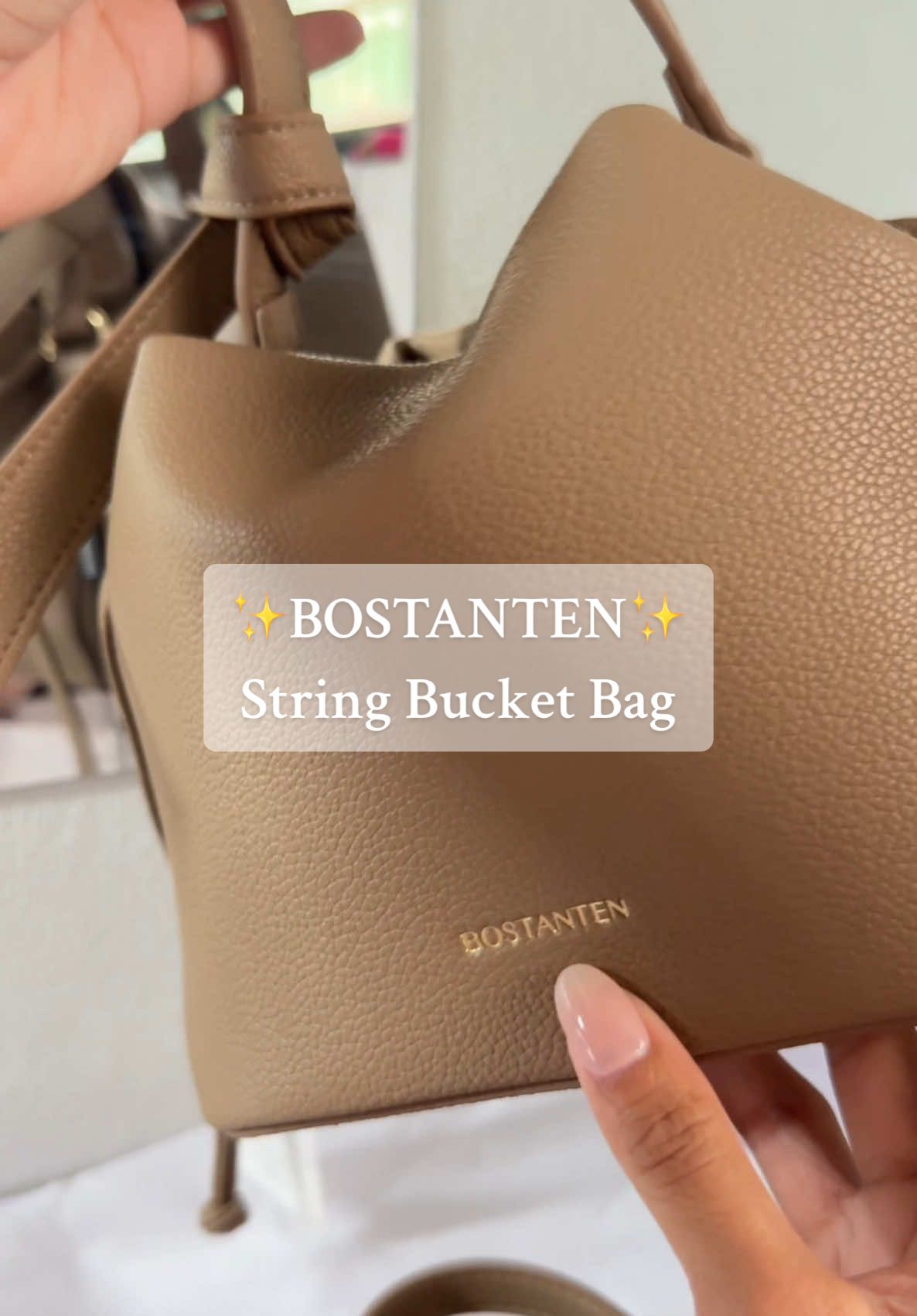 Cutesy 💯✨🌸 #bostantebag #bucketbag #strawstringbucketbag #bag 