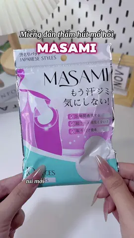 Ai như tui dùng lăn khử mùi cũng không đỡ thì thử em miếng dán thấm mồ hôi này xem nha💓#tiemtaphoacuachannie #unboxing #review#masami #miengdanthammohoinach #miengdannach#miengdanmohoimasami #viralvideo 
