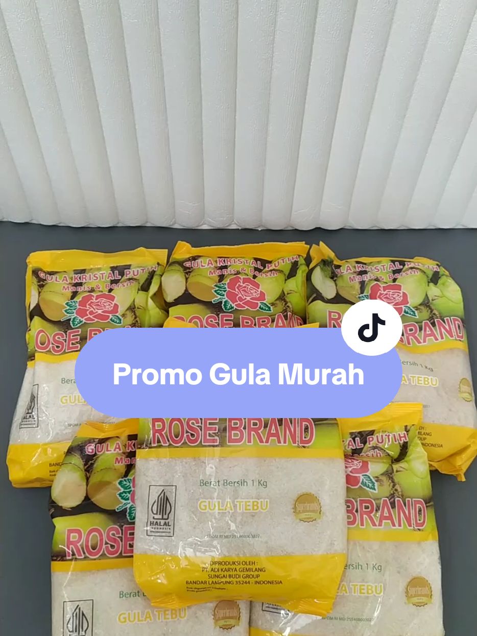 Gula Rose Brand 1kg Murah sudah BPOM & Halal #Gulapasirmurah #gularosebrand #gulapasirpromo #gulamurah 
