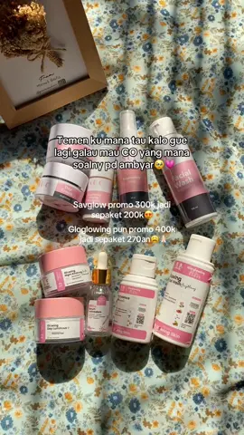 Savglow atau gloglowing woii?😭🙏🏻 #skincareroutine #gloglowingskincare #savglowskincare #flashsaletiktok #promo #fyp 