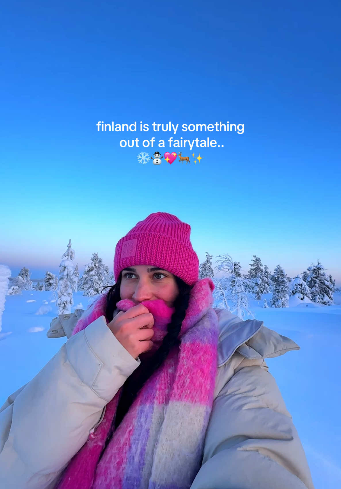 is finland on your winter bucket list? ❄️⛄️💖🦌✨ #finland #lapland #winter #snow #christmas 