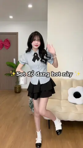 Set đồ nữ sinh hách tuổi cực đỉnh luôn ✨ #xuhuong #xixeoshop 
