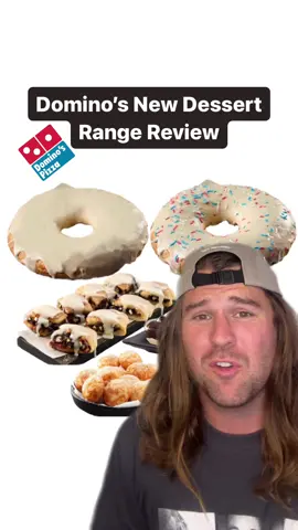 Dominos Dessert Range Review #pizza #dominospizza #dominosau #russeats #food #Foodie #junkfood #fyp #foryou #aussie #australia #donut #dutchpancakes 