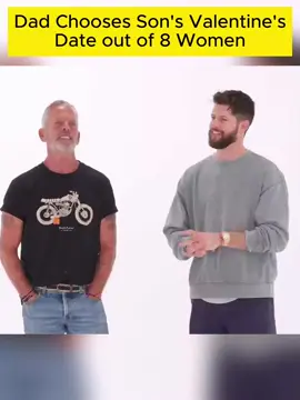 Dad Chooses Son's Valentine's Date out of 8 Women  #fyp #match #couple #lovely #perfect #foryour