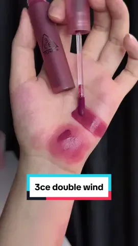 3ce double wind lên môi!!  #songiagoc #3ce #3cedoublewind #3ceblurwatertint 