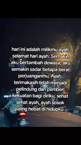 seiring berjalannya waktu,aku sadar bahwa tak ada kata yang cukup untuk mengungkapkan rasa terimakasih ku. selamat hari ayah, ayah terhebat🤍🤴🏻 #happyfathersday #selamathariayah #fyp #xyzbcafypシ #foryoupage 