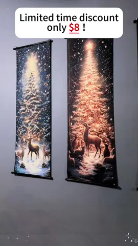 Christmas theme wall hanging banners set of three #christmas #christmastheme#christmasbanners #banners #ttsacl #wallhanging 