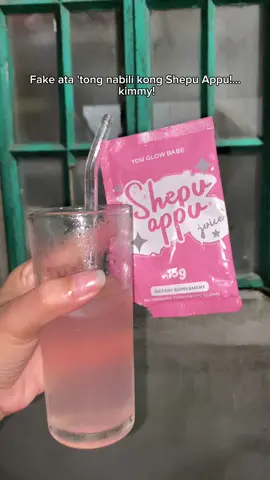 fake ata tong nabili kong shepu appu #shepuappu #shepuappujuice #youglowbabe #shepuappudrink 