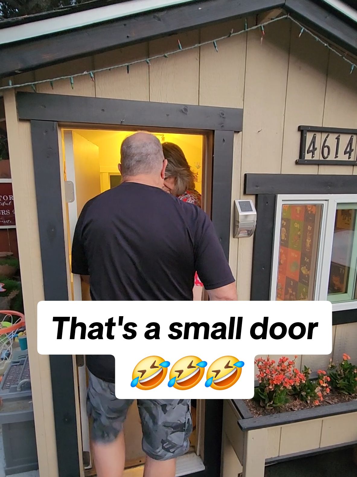 Is that a small door? 🤣🤣😱 #oldpeople #couplegoals #oldcouple #relationshipgoals #marriagehumor #funny #livingwithparents #thefifipapashow #italianfamily 