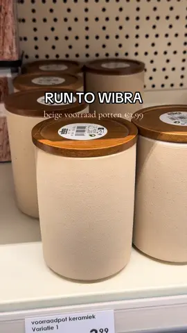 Ren naar de wibra voor deze prachtige beige voorraadpotten 🤎 #wibra #beige #rundontwalk #beigeinterior #runtowibra 