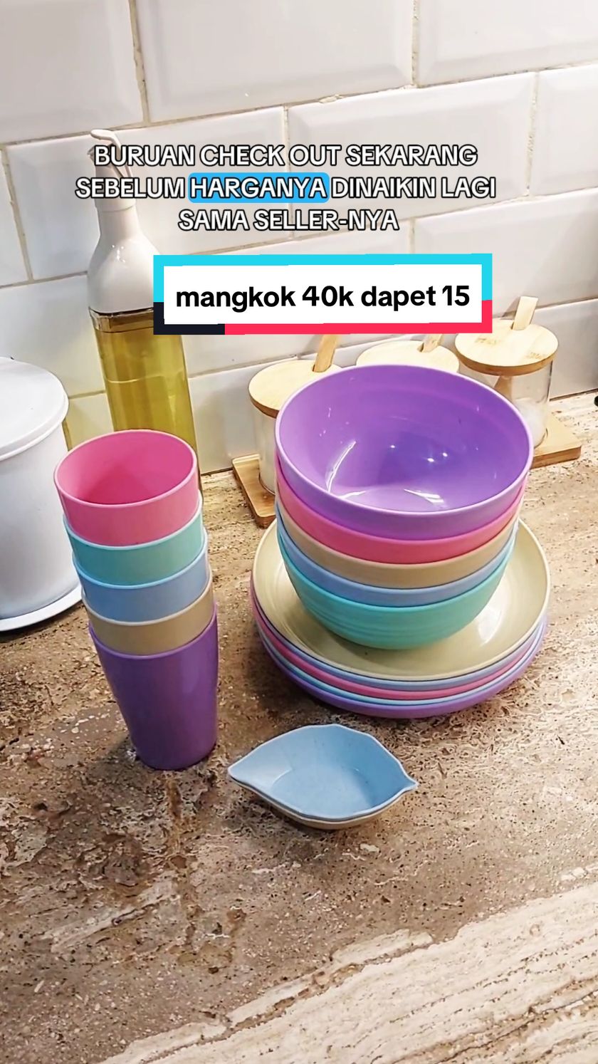 alat makan 40k dapet 15 bahan sudah foodgread jadi aman #mangkok  #mangkokplastik  #piringplastik  #gelasplastik 